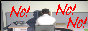 stanley at his desk viewed from behind, with red text reading 'No! No! No!' surrounding him.